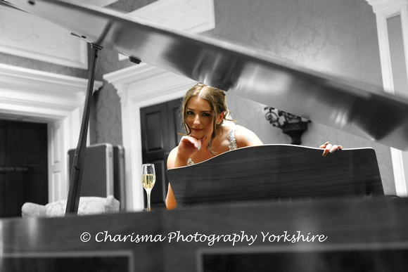 Classy Bride photo with Piano