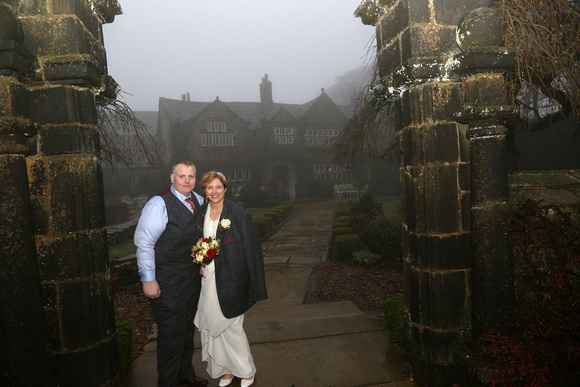 Bride & Groom in the Mist